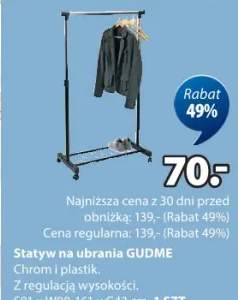 reling na ubranie