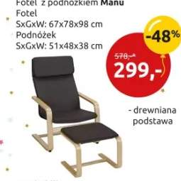 fotel z podnóżkiem