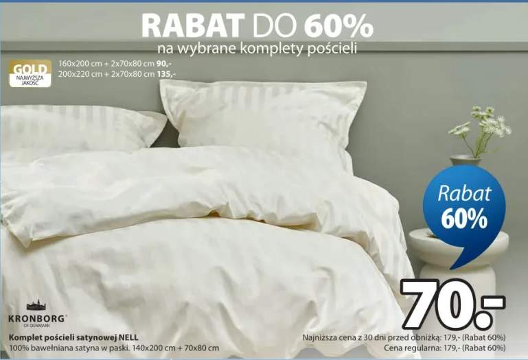 Komplet pościeli satynowej