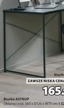 Biurko Astrup okleina i stal