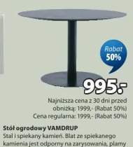 Stół ogrodowy Vamdhup