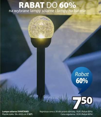 Lampa solarna Svartand