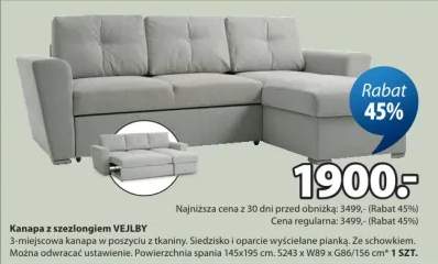 Kanapa z szezlongiem Vejley