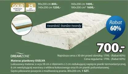 Materac piankowy OSELVA