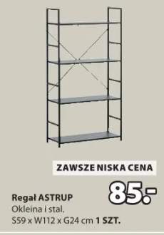 Regał Astrup okleina i stal