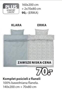 Komplet pościeli z flaneli KLARA