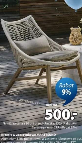 Krzesło wypoczynkowe MAATTSUND