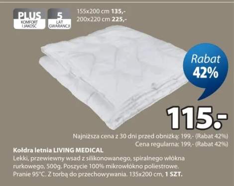 Kołdra letnia LIVING MEDICAL