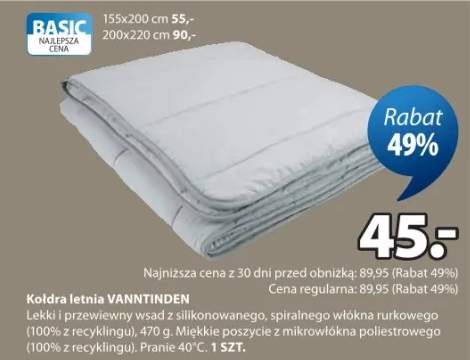 Kołdra letnia VANINTINDEN