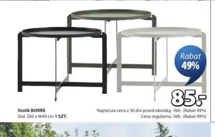 Stolik BORRE Stal Ś50xW40cm
