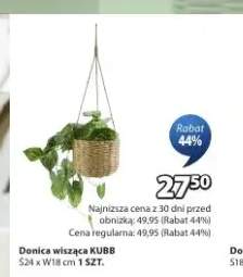Donica wisząca KUBB Ś24 x W18cm