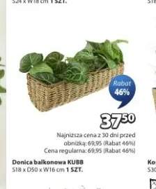 Donica balkonowa KUBB S18 x D50 x W16cm