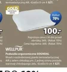 Poduszka ergonomiczna SOGNDAL 42x65x15cm