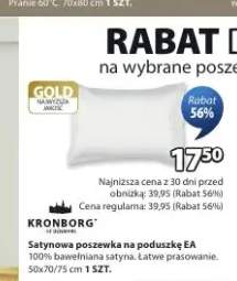 Satynowa poszewka na poduszkę EA 50x70/75cm