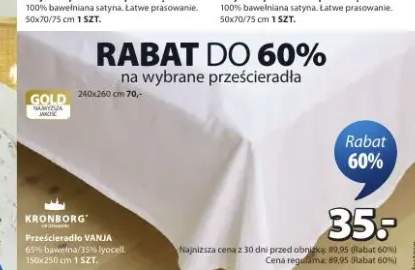 Prześcieradło VANJA 150x250cm