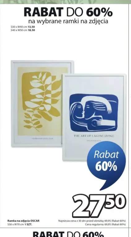 Ramka na zdjęcia OSCAR S50xW70cm
