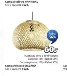 Lampa wisząca SIGVARD S35xW26cm