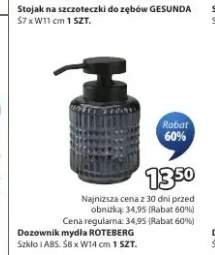 Dozownik mydła ROTEBERG szkło i ABS