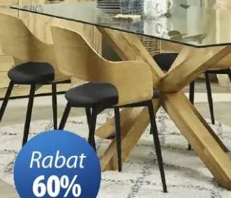 Stół AGERBY + krzesło HVIDOVRE
