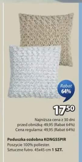 Poduszka ozdobna KONGSSPIR sztuczne futro 45x45cm