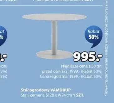 Stół ogrodowy VAMDRUP