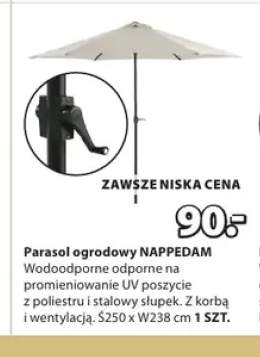 Parasol ogrodowy NAPPEDAM Ś250xW238cm