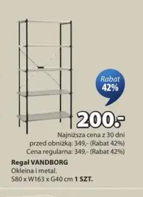 Regał VANDBORG S80xW163xG40cm