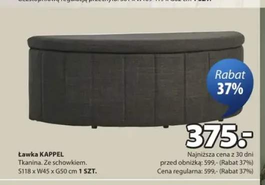 Ławka KAPPEL S118xW45xG50cm
