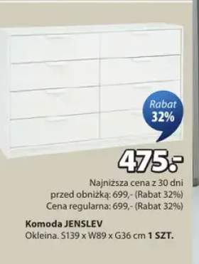 Komoda JENSLEV S139xW89xG36cm