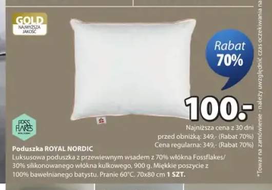 Poduszka ROYAL NORDIC 70x80cm