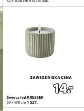 Świeca led KRESSER Ś9xW8cm