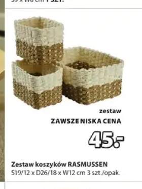 Zestaw koszyków RASMUSSEN S19/12xD26/18xW12cm 3-pak