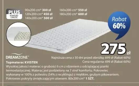 Topmaterac DREAMZONE KVISTEN