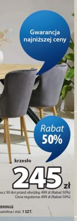 Krzesło PEBRINGE tkanina aksamitna i stal