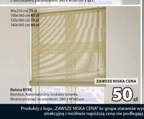 Roleta bambusowa Byre 90x210 cm