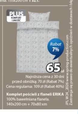 Komplet pościeli z flaneli ERIKA 140x200 cm + 70x80 cm