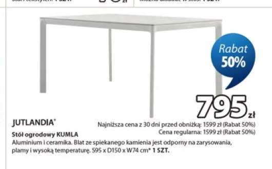 Stół ogrodowy Jutlandia Kumla