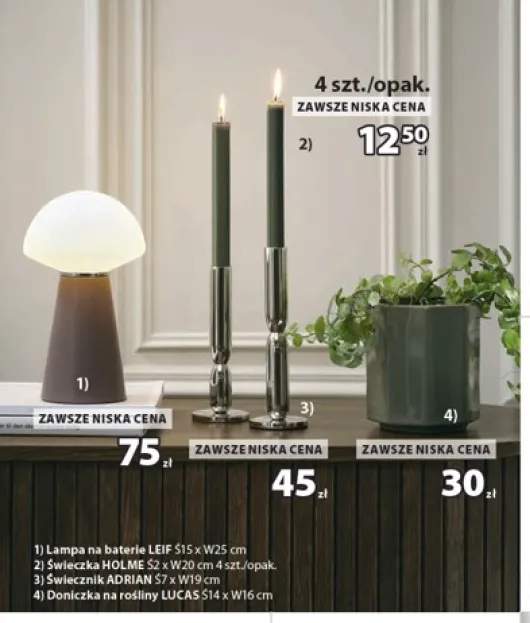 Lampa na baterie LEIF +3 warianty
