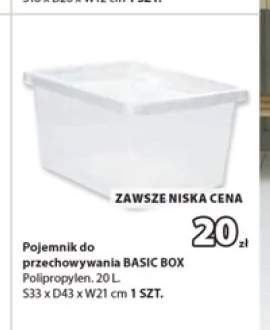 Pojemnik do przechowywania BASIC BOX 20 l