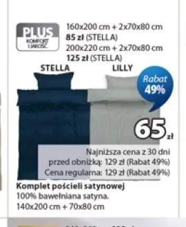 Komplet pościeli satynowej STELLA +1 wariant
