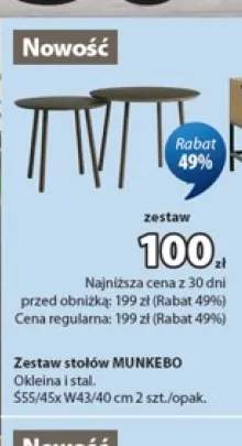 Zestaw stołów Munkebo