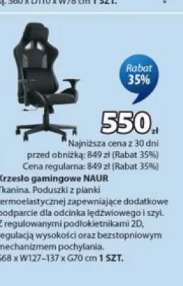 Krzesło gamingowe Naur
