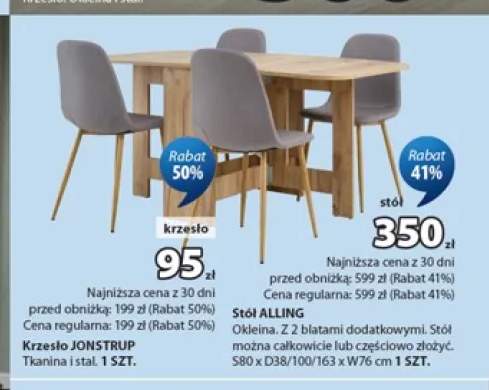 Krzesło Jonstrup +1 wariant