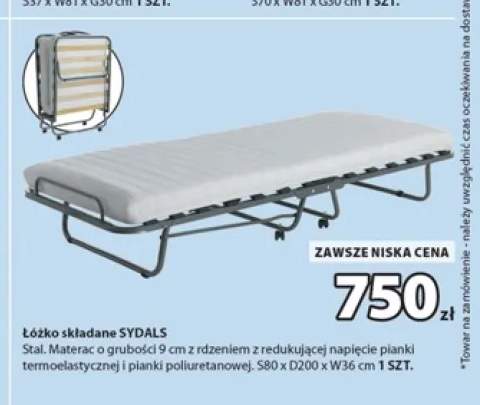 Łóżko składane Sydals