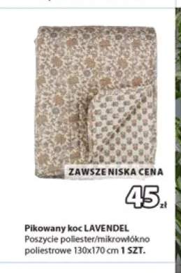 Pikowany koc Lavendel 130x170 cm
