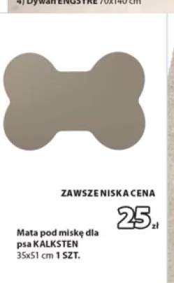 Mata pod miskę dla psa Kalksten 35x51 cm