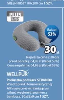 Poduszka pod kark Stranda 30x33x9 cm Wellpur