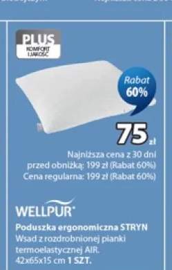 Poduszka ergonomiczna Stryn 42x65x15 cm Wellpur