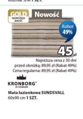 Mata łazienkowa Sundsvall Kronborg 60x90 cm
